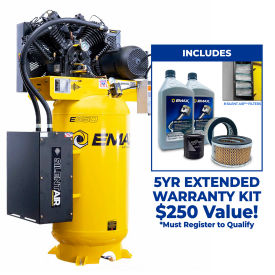 EMAX® Two-Stage Stationary Compressor 7.5 HP 80 Gallon Vertical 230V 1-Phase 