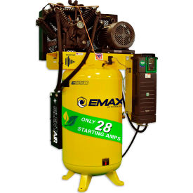 Emax Compressor EVR07V080V13 EMAX Smart Air 7.5HP Vari Speed 2-Stage Compressor, 80 Gal, Vert, 175 PSI, 31 CFM, 208-240V image.
