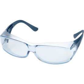 Erb Industries Inc WELSG57BMDAF Elvex® OVR-Spec III™ Over the Glasses M-D Safety Glasses, Anti-Fog Blue Lens image.
