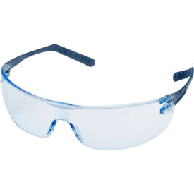 Erb Industries Inc WELSG58BMDAF Elvex® Helium 15™ Safety Glasses, Metal Detectable, Anti-Fog Blue Lens image.