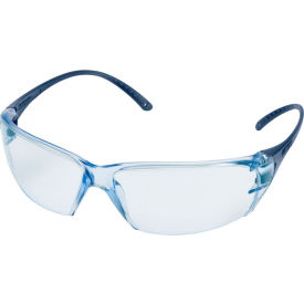 Erb Industries Inc WELSG59BMDAF Elvex® Helium 18™ Ultra-Light Safety Glasses, Metal Detect, Anti-Fog Blue Lens image.