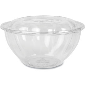 Eco-Products® Renewable & Compostable Salad Bowls w/ Lids 32 oz Clear Pack of 150