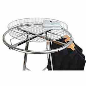 Econoco Corp 30RTC Grid Basket Rack Topper - Chrome image.