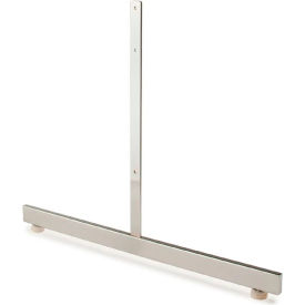 Rectangular Tubing Leg For Grid Panel - Chrome