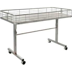 Folding Dump Table 47""L x 23-1/2""W x 31""H - Chrome