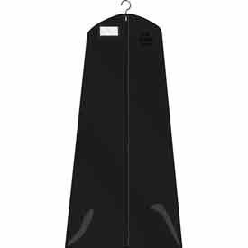 Econoco Corp BLK72 24"/36" X 72", 3 Gauge Vinyl Taffeta W/ Hanging Pocket And Center Zipper - Black image.