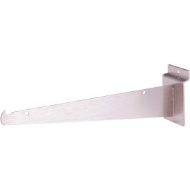 Econoco Corp BQSW10KBSN 10" Shelf Bracket for Slatwall - Satin Nickel image.