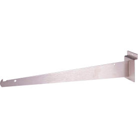 Econoco Corp BQSW14KBSN 14" Shelf Bracket for Slatwall - Satin Nickel image.