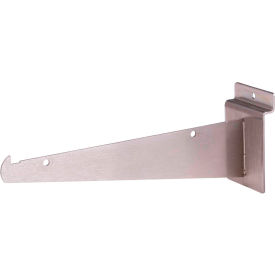 Econoco Corp BQSW8KBSN 8" Shelf Bracket for Slatwall - Satin Nickel image.