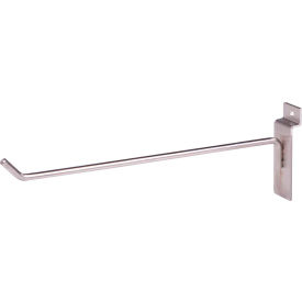 Econoco Corp BQSWH10SN 10" Hook for Slatwall - Satin Nickel image.