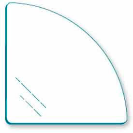 Econoco Corp CBTR12 Tempered 12" Quarter Round Glass For Cubbies image.