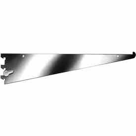 Econoco Corp GB12 12" Shelf Bracket W/ Nylon Stabilizer - Chrome image.