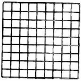 Econoco Corp GS14/B 14"L X 14"W Epoxy Coated Grid Cubbies - Black image.