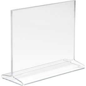 Econoco Horizontal Top Load Sign Holder HPCT57HTP 7""W x 5-1/2""H Clear Acrylic