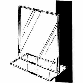 Econoco Corp HP/CT811H 11"W X 8-1/2"H Acrylic Top Load Counter Top - Clear image.
