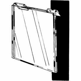 Econoco Corp HP/SG811H 11"W X 8-1/2"H Acrylic Horizontal For Slatwall/Gridwall - Clear image.