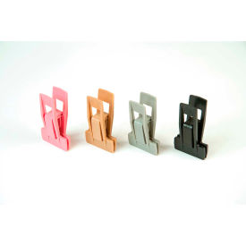 Econoco Corp HSLCLIPP Econoco, Plastic Clips For Hanger Ends, HSLCLIPP, 2-3/7"L x 1-13/19"W x 7/8"H, Pink image.