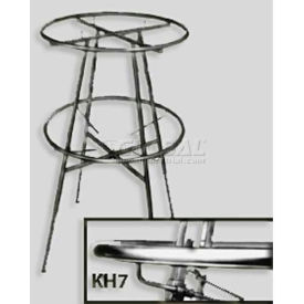 Econoco Corp KH7 Set Of 4 Adjustable Clamps For Double Hanging Round Garment Racks - Chrome image.