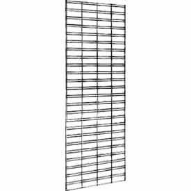 2'W X 7'H - Slatgrid Panel - Semi-Gloss Black - Pkg Qty 3
