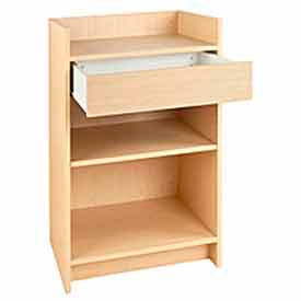 Econoco Corp PW/WRS24-MP 20"D x 24"W x 38"H Register Stand - Maple image.