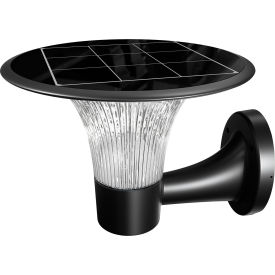 eLEDing® Solar Powered Crystal Diamond LED Color Selectable Flood Light 15W 2200 LM Black