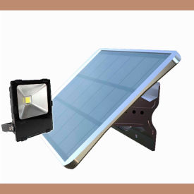 E E SYSTEMS GROUP INC EE8100W-DT50W-FH eLEDing® Solar 60W 7500 LM 5000K LED Area Flood Light Smart Function w/ Detachable Spot Head image.