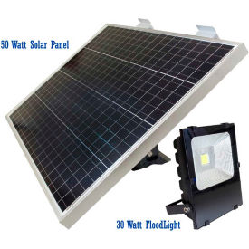 E E SYSTEMS GROUP INC EE850W-DT30W-FH eLEDing® Solar 30W 3800 LM 5000K LED Area Flood Light Smart w/ Detachable Spot Head image.