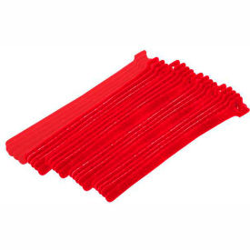 Eclipse Enterprises, Inc. 900-098-RD Eclipse Tools 900-098-RD Cable Tie, Hook Tape, 8"L x 1/2"W, Red, 25/Pk image.