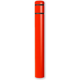 Encore Commercial Products Inc 3519BLK Post Guard® Bollard Cover 8-7/8" Dia.  x 72" H, Red/Black Tape image.