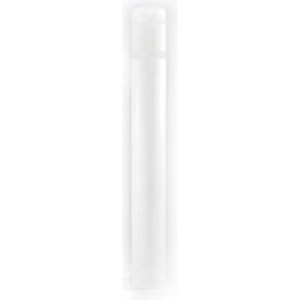 Encore Commercial Products Inc 7X52WNT Post Guard® Bollard Cover, 7" Dia. x 52"H, White W/ No Tape, 7X52WNT image.