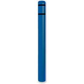 Encore Commercial Products Inc CL1385KBLK Post Guard® Bollard Cover 4.5"Dia. X 52" H, Blue/Black Tape image.