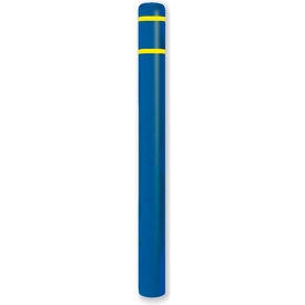 Encore Commercial Products Inc CL1385KYT Post Guard® Bollard Cover 4.5"Dia. X 52" H, Blue/Yellow Tape image.