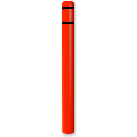 Encore Commercial Products Inc CL1385PBLK Post Guard® Bollard Cover 4.5"Dia. X 52" H, Red/Black Tape image.