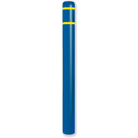 Encore Commercial Products Inc CL1385WYT64 Post Guard® Bollard Cover 4.5"Dia. x 64" H, Blue/Yellow Tape image.