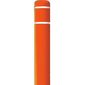 Encore Commercial Products Inc CL1386H Post Guard® Bollard Cover CL1386H, 7"Dia. X 60"H, Orange W/White Tape image.