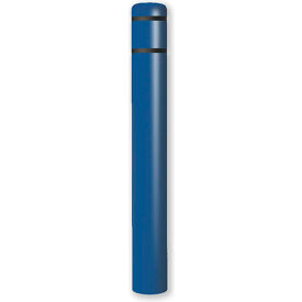 Encore Commercial Products Inc CL1386RBLK52 Post Guard® Bollard Cover 7"Dia. X 52" H, Blue/Black Tape image.