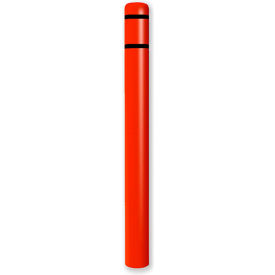 Encore Commercial Products Inc CL1386RBLKT Post Guard® Bollard Cover 7"Dia. x 72" H, Red/Black Tape image.