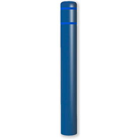 Encore Commercial Products Inc CL1386RBLT52 Post Guard® Bollard Cover 7"Dia. X 52" H, Blue/Blue Tape image.