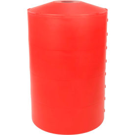 Encore Commercial Products Inc LPGRED Light Pole Guard Base Cover LPGRED, 26"Dia. x 41-1/4"H, 4 Rings, Red image.