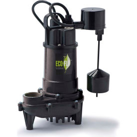 Eco Flo Products Inc ECD33V Eco-Flo ECD33V Submersible Sump Pump, Cast Iron, 1/3 HP, 3300 GPH image.