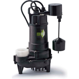 Eco Flo Products Inc ECD75V Eco-Flo ECD75V Submersible Sump Pump, Cast Iron, 3/4 HP, 6000 GPH image.