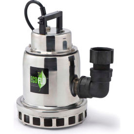 Eco Flo Products Inc SEP50M Eco-Flo SEP50M Submersible Water Fall Fountain Pump, Stainless Steel, 1/2 HP image.