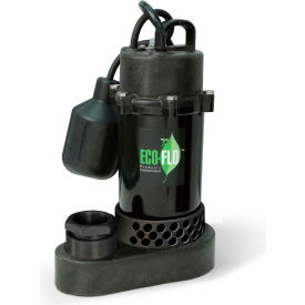 Eco Flo Products Inc SPP33W Eco-Flo SPP33W Submersible Sump Pump, Thermoplastic, 1/3 HP, 43 GPM image.