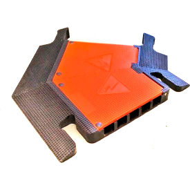 Elasco Products. UG5140-45R Elasco 45 degree turn Right - 5 Channel Cable Protector, UG5140-45R image.