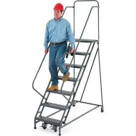 EGA Steel EZY-Climb Ladder w/ Handrails 12-Step, 30