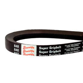 392.70 Length x 1.26 Width x 0.89 Height Wrapped BESTORQ D390 Rubber V-Belt Black