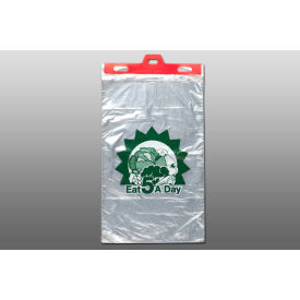 Elkay Plastics Company Inc E1117LLD-D5 Printed Produce Bags, "Eat 5 A Day", 11"W x 17"L, .55 Mil, Clear, 2000/Pack image.