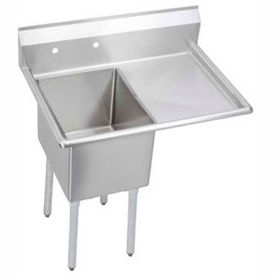 Elkay Mfg. Co. E1C24X24-R-24X Elkay® E1C24X24-R-24X NSF Sink, 1-Compartment, 24L x 24W Bowl, 12 Deep, 24 Right Drainboard image.