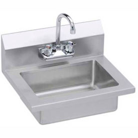 Elkay Mfg. Co. EHS-18X Elkay® EHS-18X Wall Economy Hand Sink w/ 14x10x5-in Bowl & Gooseneck Faucet image.