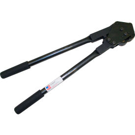 Encore Packaging Heavy Duty Side Action Double Notch Sealer For 3/4" Strap Width Black 